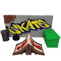 Pista De Skate Dedo 3D Muro Graffiti Wall Fingerboard Street