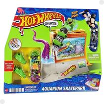 Pista de Skate no Aquário C/ Skate de dedo Hot Wheels Skatepark HGT91A - Mattel Pista de Skate no Aquário C/ Skate de dedo Hot Wheels Skatepark HGT91A - Mattel