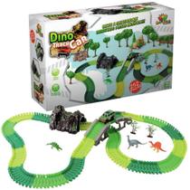 Pista Dino Track Car Com Elevação 252 Peças Com Carro Art Brink Infantil Pista Dino Track Car Com Elevação 252 Peças Com Carro Art Brink Infantil