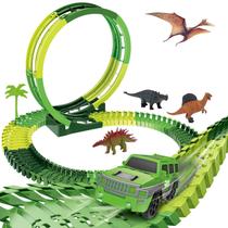 Pista Dinossauro Looping Carrinhos Circuito com Looping 92 Peças