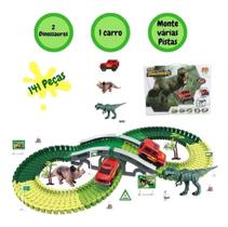Pista Dinossauro Track 141 Peças Dmt5574 Dm Toys