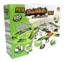 Pista Dinossauro Track Acessórios 220 Peças Dm Toys 6131 Pista Dinossauro Track Acessórios 220 Peças Dm Toys 6131