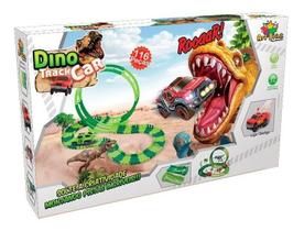 Pista Dinossauro Track Car Art Brink 1 Carro 116 Peças Pista Dinossauro Track Car Art Brink 1 Carro 116 Peças