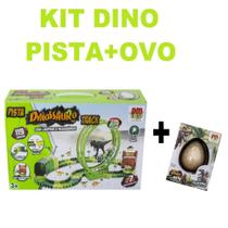 Pista Dinossauro Track Com Looping 119 Peças - Dm Toys