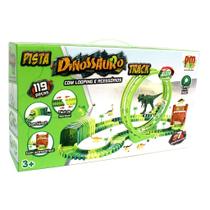 Pista Dinossauro Track Com Looping 119 Peças DMT6132 Dm Toys