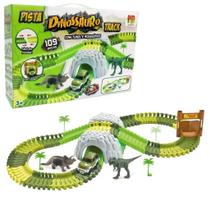 Pista Dinossauro Track com Túnel e Acessórios DMT6130 - Dmtoys