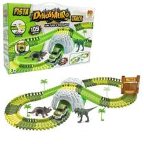 Pista Dinossauro Track com Túnel e Acessórios DMT6130 - Dmtoys Pista Dinossauro Track com Túnel e Acessórios DMT6130 - Dmtoys