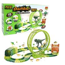 Pista Dinossauro Track Looping Carrinho Acessórios 119 Peças DMT6132