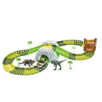 Pista Dinossauro Track Montar Tunel Acessórios 109 Peças