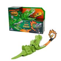 Pista Disparador Dinossauro Great Escape Com Carrinho Corrida