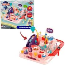 Pista do balao com 2 carrinhos Pista do balao com 2 carrinhos