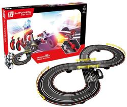 Pista Elétrica Soma Racer Com 2 Carrinhos Fórmula 1 2,8 Metros de Comprimento 3 Modos de Montagem - Auto Pista F1 Pista Elétrica Soma Racer Com 2 Carrinhos Fórmula 1 2,8 Metros de Comprimento 3 Modos de Montagem - Auto Pista F1