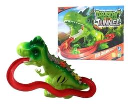 Pista Elevador Com Som E Luz Dinossauro Prehistoric Tunnel A Pilha Na Caixa - toys