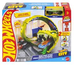 Pista Espiral de Ataque da Cobra + Carrinho - Hot Wheels City - Mattel Pista Espiral de Ataque da Cobra + Carrinho - Hot Wheels City - Mattel
