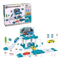 Pista Estacionamento Garagem De Carros De Corrida 40 Peças