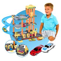 Pista Garagem De Carrinhos Posto Brinquedo Infantil Elevador - AuShopExpress