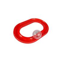 Pista + Globo Hamster Gp Jel Plast 6 Partes - Vermelho