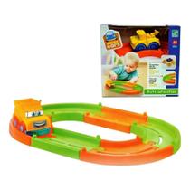 Pista Happy Cars com Carrinho Didático Brinquedo JP Brink