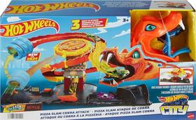 Pista Hot Wheels Ataque Pizza Slam Cobra - Mattel