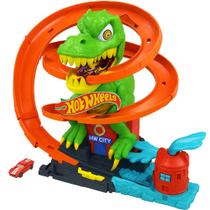 Pista Hot Wheels Brinquedo TRex X Quartel de Bombeiros Mattel JBM73