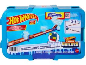 Pista Hot Wheels Caixa Track Builder Choque de Gelo - Mattel
