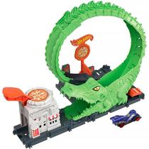 Pista Hot Wheels City Looping de Ataque do Crocodilo HKX39 - Mattel Pista Hot Wheels City Looping de Ataque do Crocodilo HKX39 - Mattel