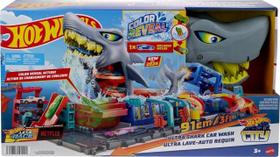Pista Hot Wheels City Mega Tubarão Lava Rápido Mattel HTN82 Pista Hot Wheels City Mega Tubarão Lava Rápido Mattel HTN82