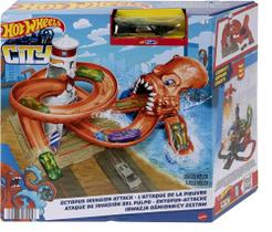 Pista Hot Wheels City Robo Tubarão com Lançador Mattel - Fátima Criança