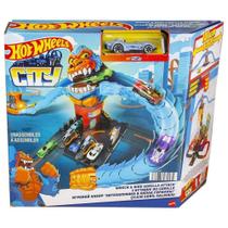 Pista hot wheels city posto ataque do gorila hdr30