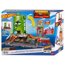 Pista Hot Wheels City Posto de Combustível Super Recarga Mattel