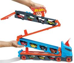 Pista Hot Wheels City Reboque Guincho Transportador Corrida