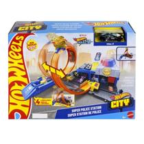 Pista Hot Wheels City Super Delegacia Com Carro Pista Hot Wheels City Super Delegacia Com Carro