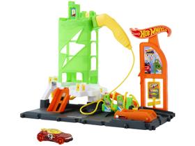 Pista Hot Wheels City Super Posto de Gasolina com