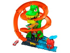 Pista Hot Wheels City T-Rex x Quartel de Bombeiros