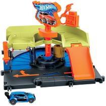 Pista Hot Wheels com Carrinho - City - Lava-Rápido Express no Centro da Cidade - Mattel