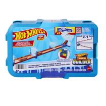 Pista Hot Wheels com Carrinho - Conjunto Ice Crash - Track Builder Builder - 2 em 1 - Mattel