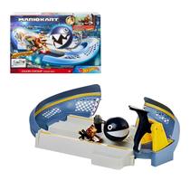 Pista Hot Wheels com Carrinho Donkey Kong e Chomp Mario Kart