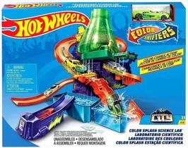 Pista Hot Wheels Estação Cientifica com Carrinho Educativo