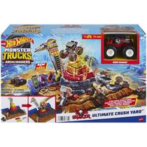 Pista Hot Wheels Monster Truck Arena Demolição Pátio Mattel