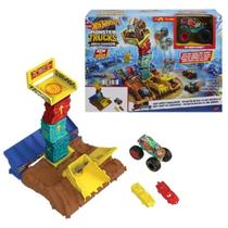 Pista Hot Wheels Monster Truck Desafio Do Salto De Carro Mattel Pista Hot Wheels Monster Truck Desafio Do Salto De Carro Mattel