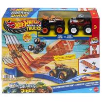 Pista Hot Wheels Monster Trucks Corrida de Destruição Desviador Aleatório Mattel Pista Hot Wheels Monster Trucks Corrida de Destruição Desviador Aleatório Mattel