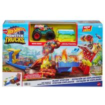 Pista Hot Wheels Monster Trucks Estação De Explosão - Mattel