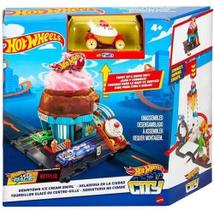 Pista Hot Wheels Pista CITY Conjunto Sorveteria Pista Hot Wheels Pista CITY Conjunto Sorveteria