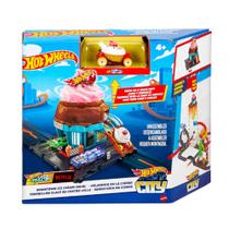 Pista Hot Wheels Sorveteria Na Cidade Mattel Pista Hot Wheels Sorveteria Na Cidade Mattel