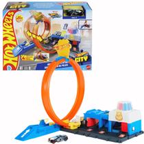 Pista Hot Wheels Super Delegacia de Policia Com Loop Mattel