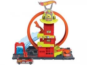 Pista Hot Wheels Super Quartel Dos Bombeiros