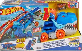 Pista Hot Wheels Super Reboque de T-Rex City Mattel