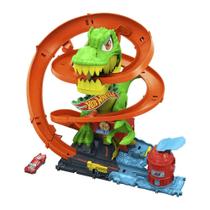 Pista Hot Wheels T-Rex X Quartel de Bombeiros JBM73 Pista Hot Wheels T-Rex X Quartel de Bombeiros JBM73