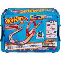 Pista Hot Wheels Track Builder Caixa De Acrobacias De Fogo