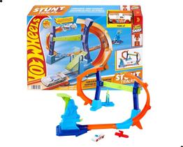 Pista hotwheels campeão de salto espiral-mattel